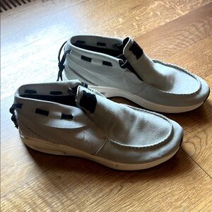 Men's Gray Nike SB Air Moc Stan Janoski suede shoes 11.5